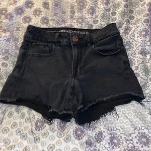American eagle black shorts